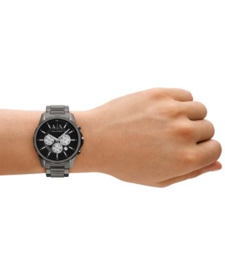 Men's Quartz Chronograph Gunmetal Stainless Steel 44MM