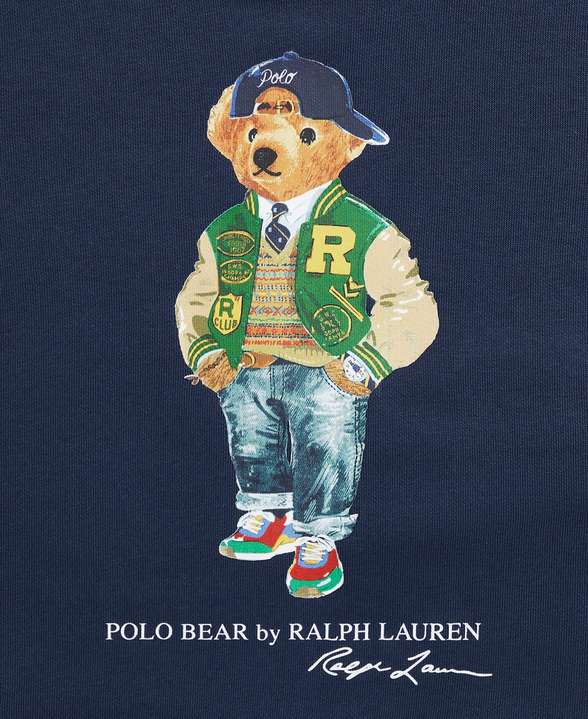 Polo Ralph Lauren Toddler and Little Boys Polo Bear Fleece Hoodie Sweatshirt - Fa24 Bear Newport Navy