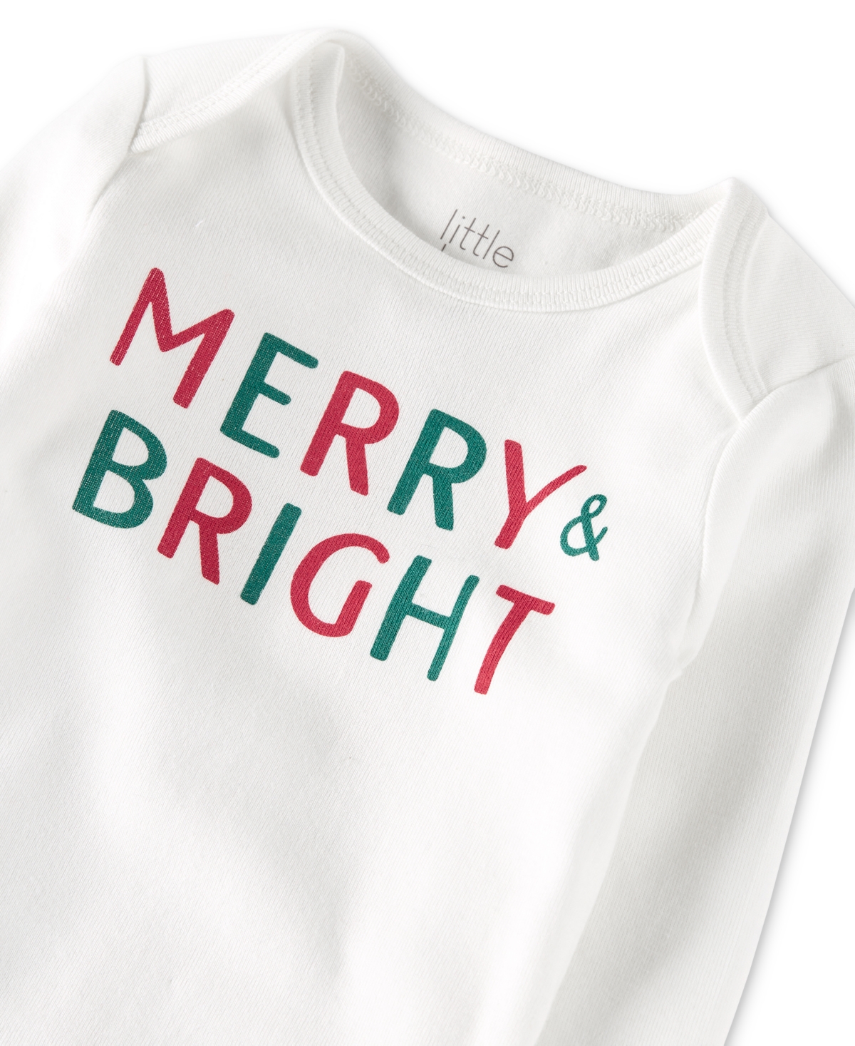 Little Planet by Carter's Baby Merry & Bright Organic Cotton Bodysuit & Pants, 2 Piece Set - White