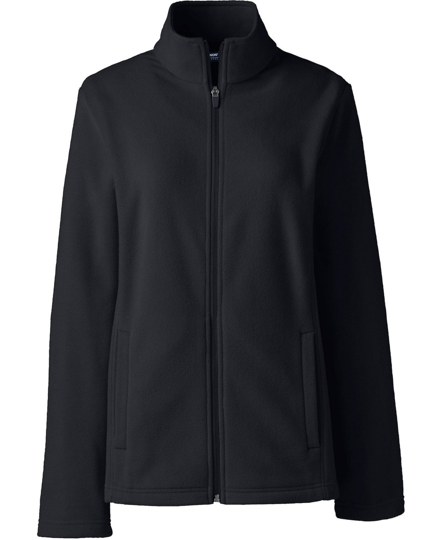 Женская куртка Lands' End Thermacheck 100 Fleece, цвет: Чёрный — фото 3