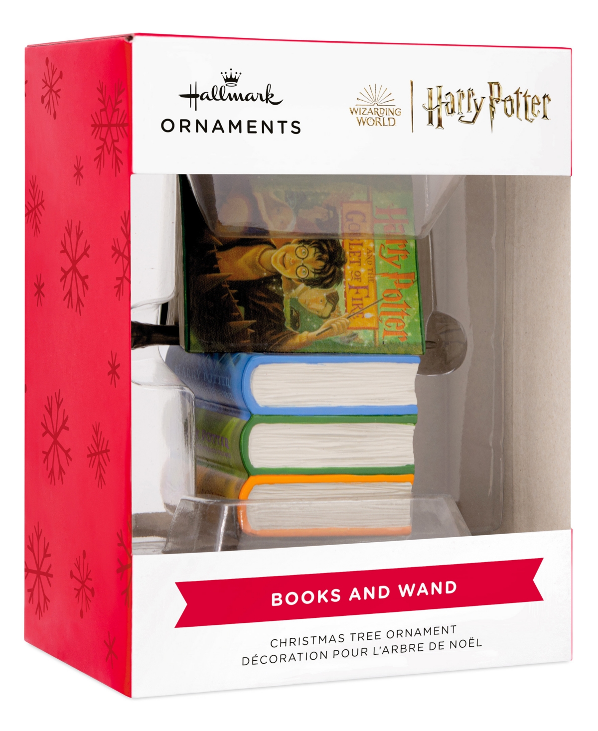 Hallmark Harry Potter Books And Wand Christmas Ornament In Multi-colored