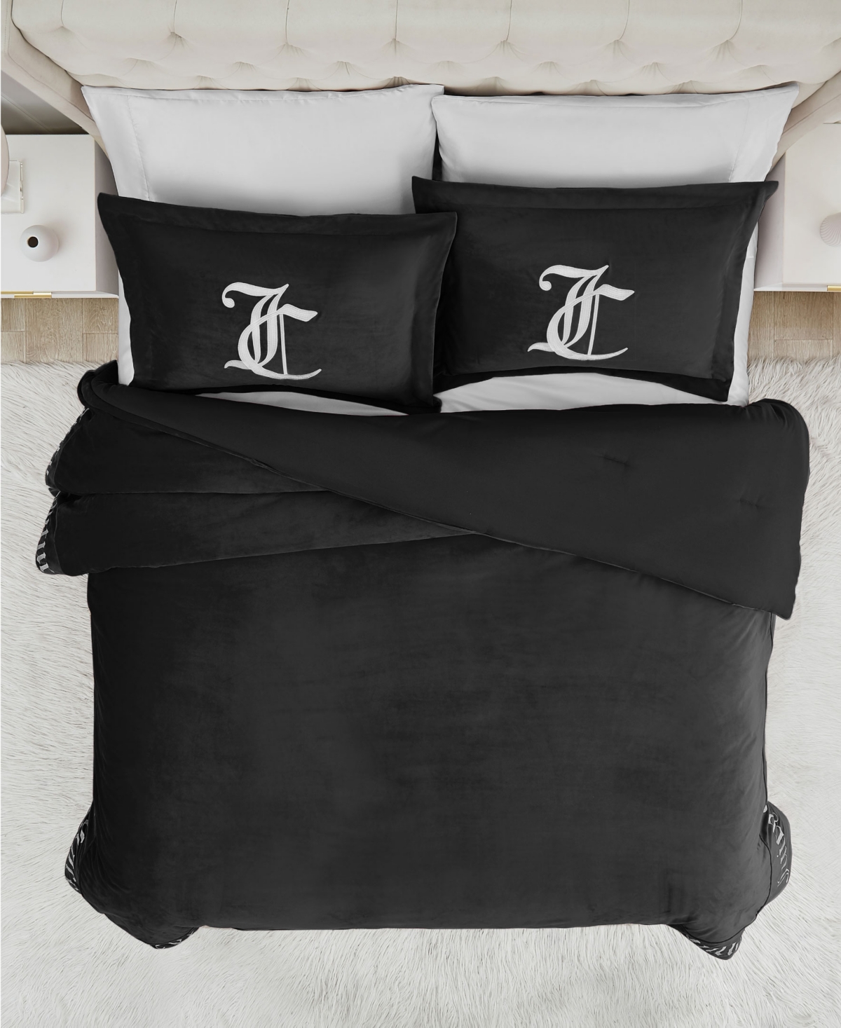 Juicy Couture Reversible Velvet Comforter Set