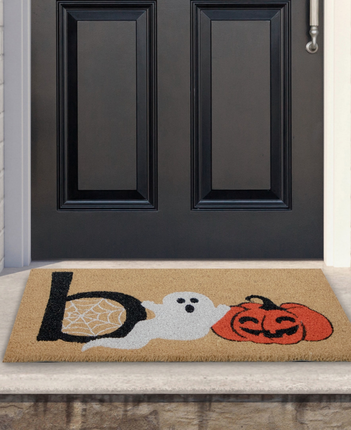 Northlight Natural Coir "boo" Halloween Doormat, 18" X 30" In Brown