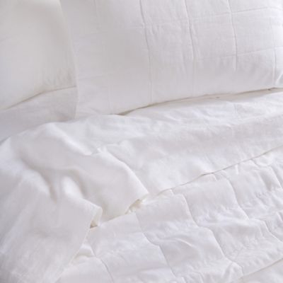 French Linen 3pc Quilt and Sham Set - Twin/Twin XL