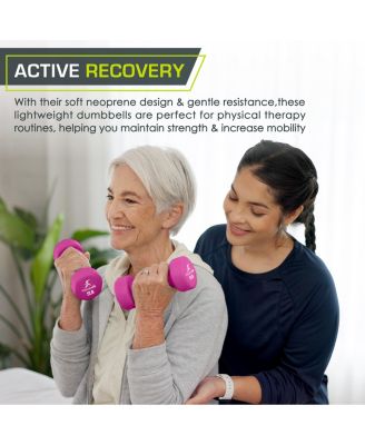 Neoprene Dumbbells, 5lbs, Set of 2