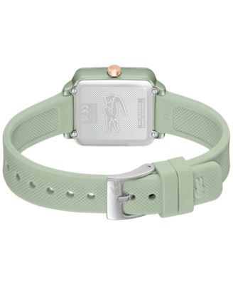 Women's Lacoste 12.12 Flow Green Silicone Strap Watch 26mm