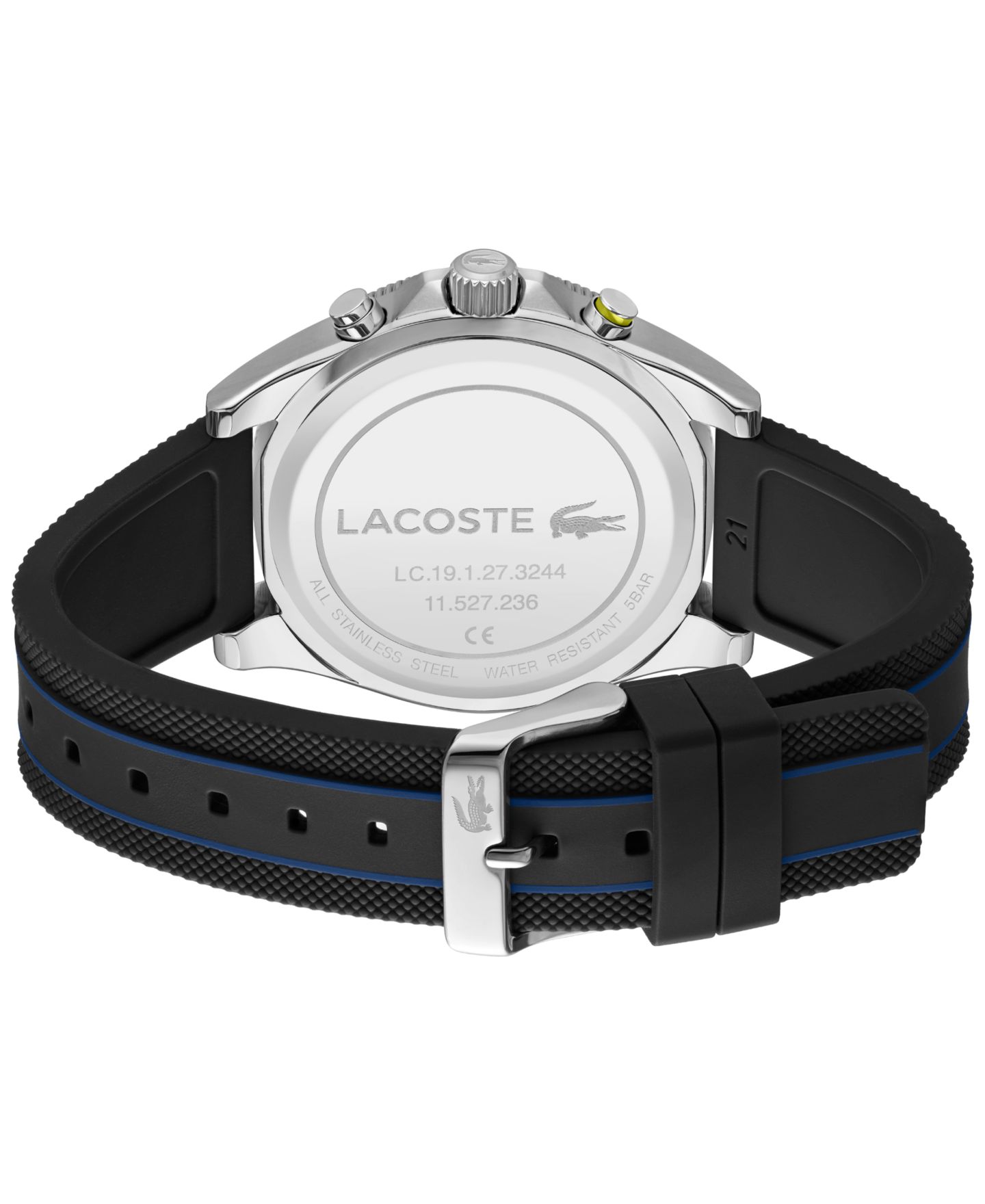 Мужские часы Lacoste Mainsail Blue Silicone Watch 43mm — фото 3