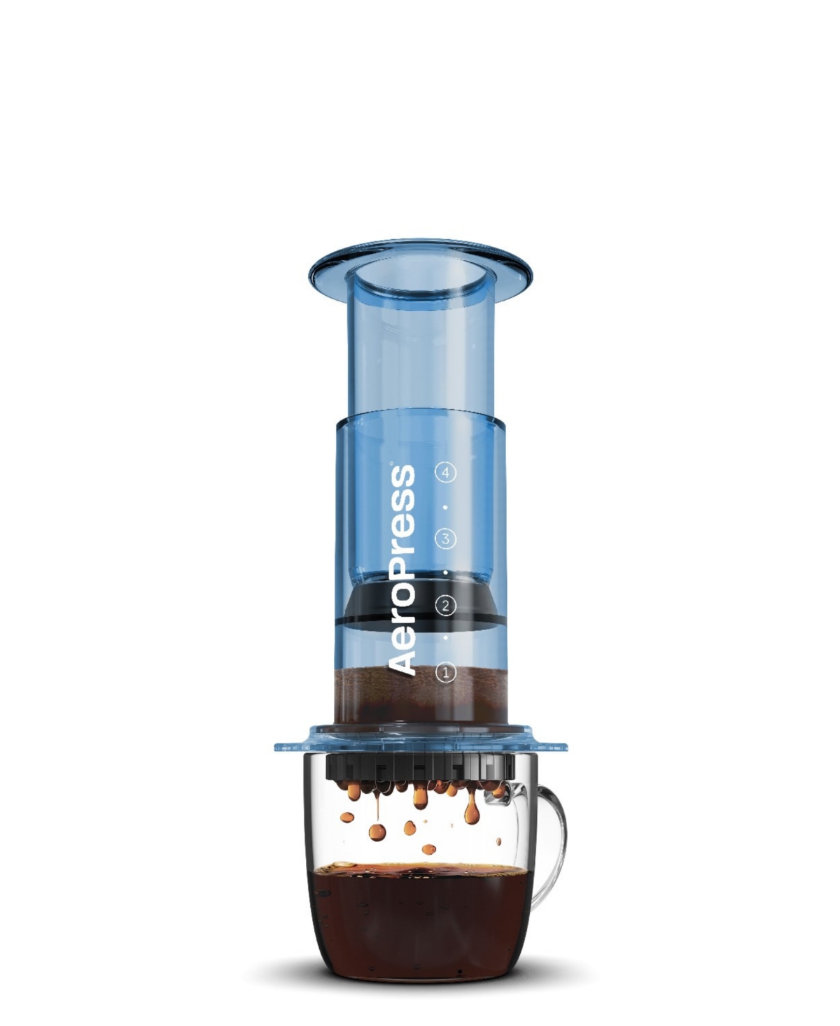 Aeropress 3-in-1 Technology Single-cup Travel Coffee Maker In Blue