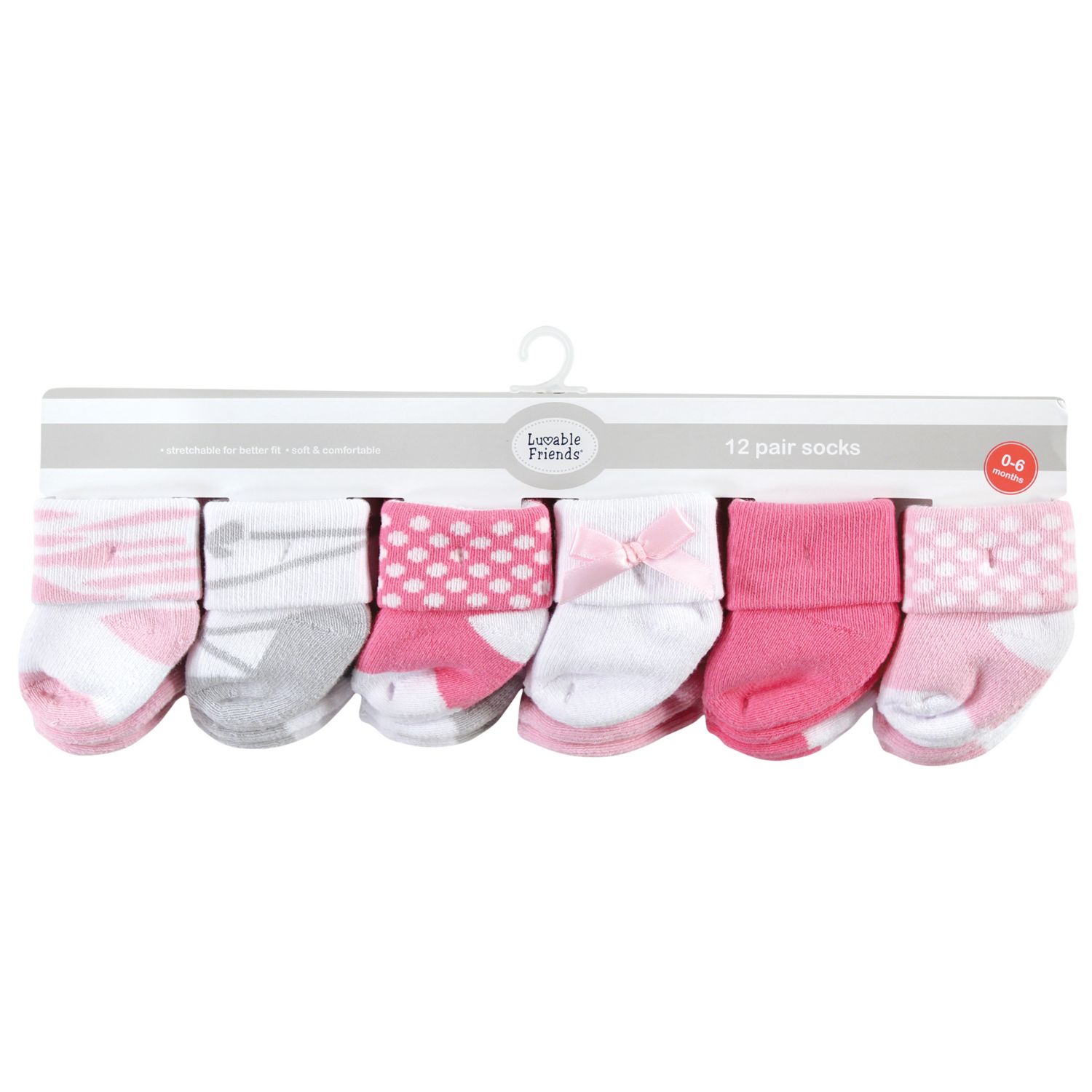 Baby Girls Newborn Terry Socks