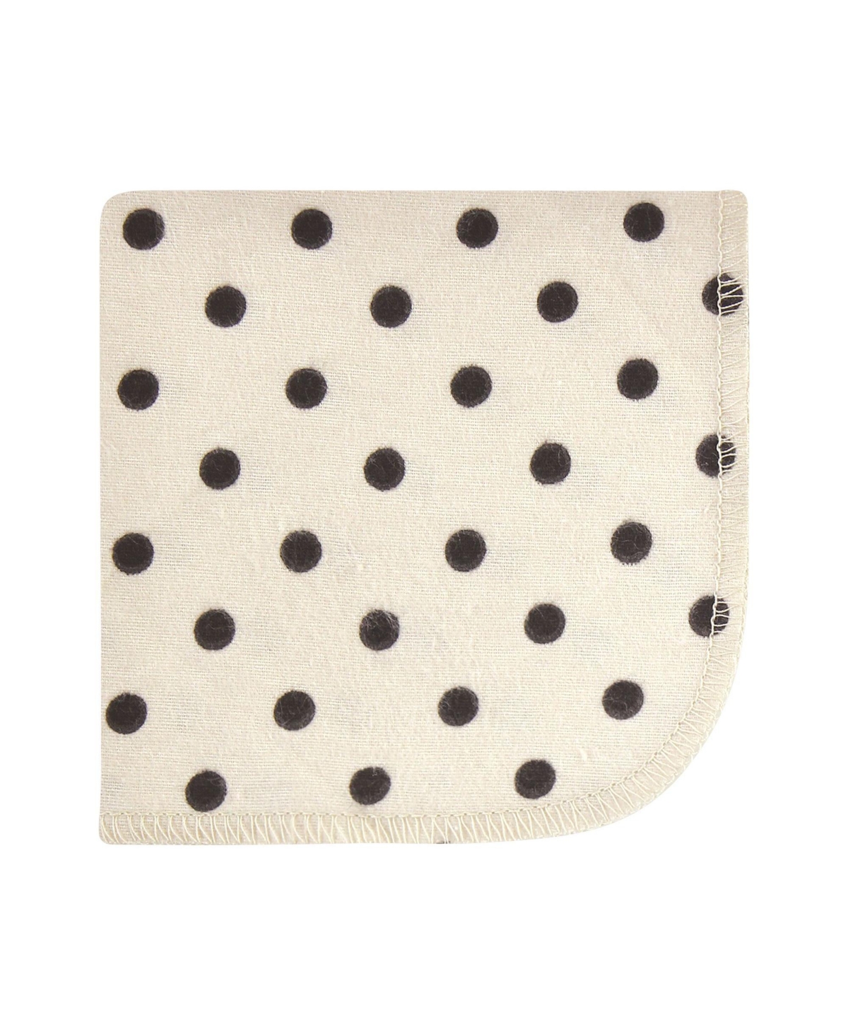 Hudson Baby Infant Girl Flannel Cotton Washcloths, Neutral Pink Floral 10 Pack, One Size - Neutral pink floral 10 pack