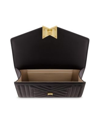 Gold Plated Hardware Quilted Napa Leather Handbag