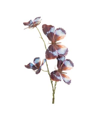 Butterfly Sprays for Vibrant Holiday and Home Decor Accents (Set of 6)