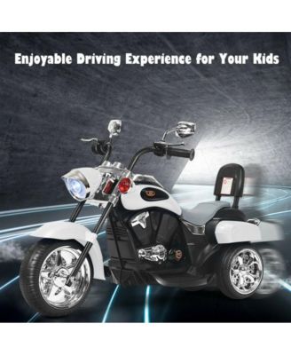 6V Powered Toddler 3-Wheel Motorbike Ride On Toy with Horn and Headlight