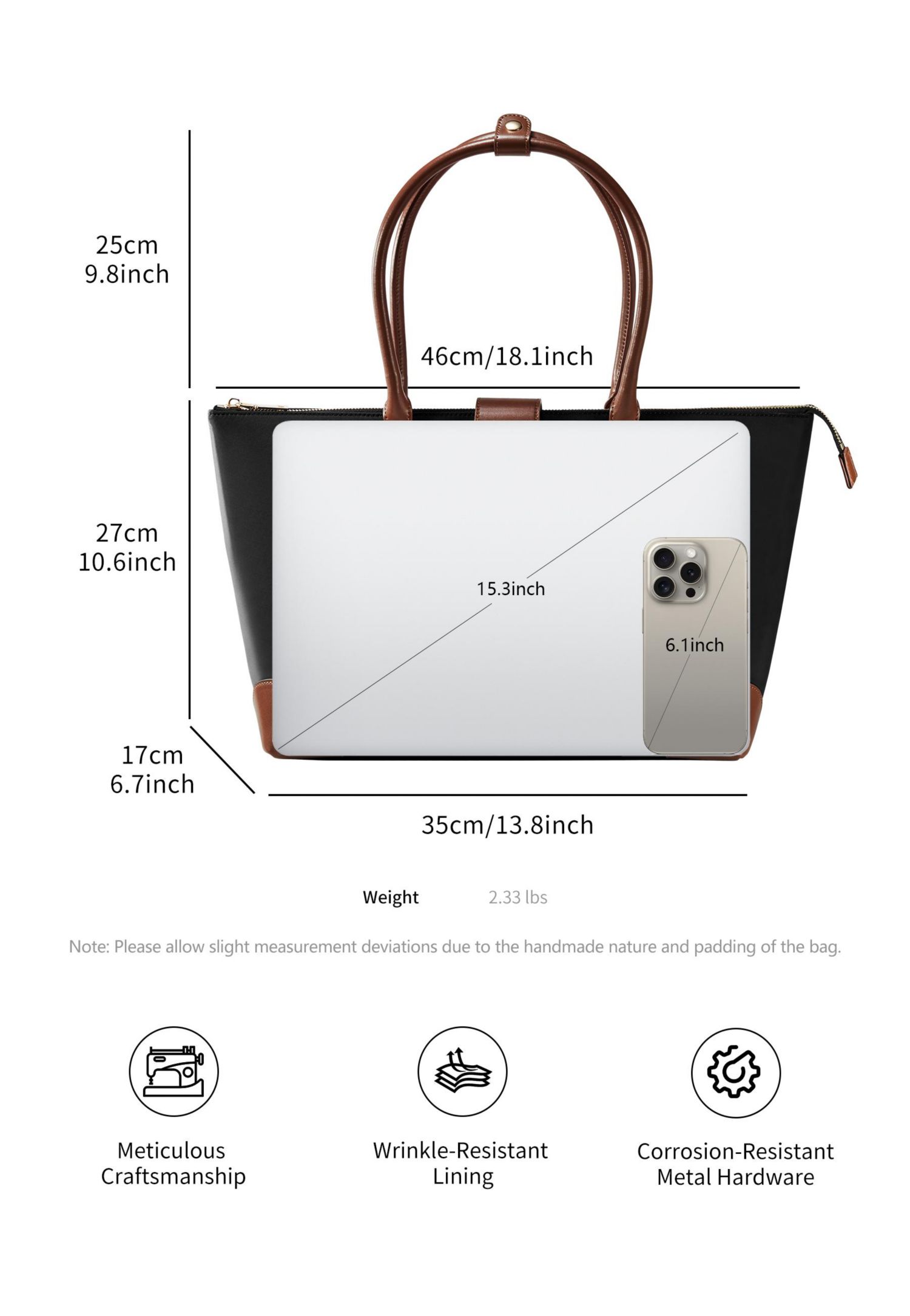 Women's Tote Nylon Top Zip Medium Lifestyle Bag - Bags for Women by Eve Victoria Hyde