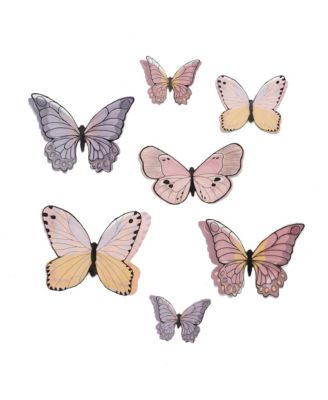 Butterfly Dreams 3-Dimensional Wings Colorful Wall Decals/Stickers