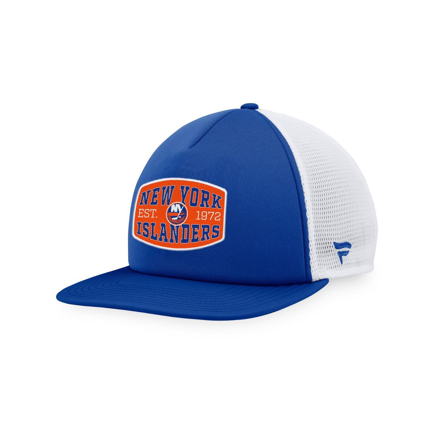 Men's Royal/White New York Islanders Foam Front Patch Trucker Snapback Hat