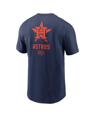 Men's Navy Houston Astros Large Logo Back Stack T-Shirt