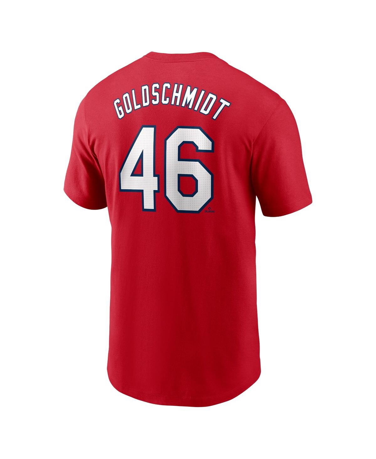 Nike Men's Paul GoldschmidtSt. Louis Cardinals Fuse Name Number T-Shirt - Red