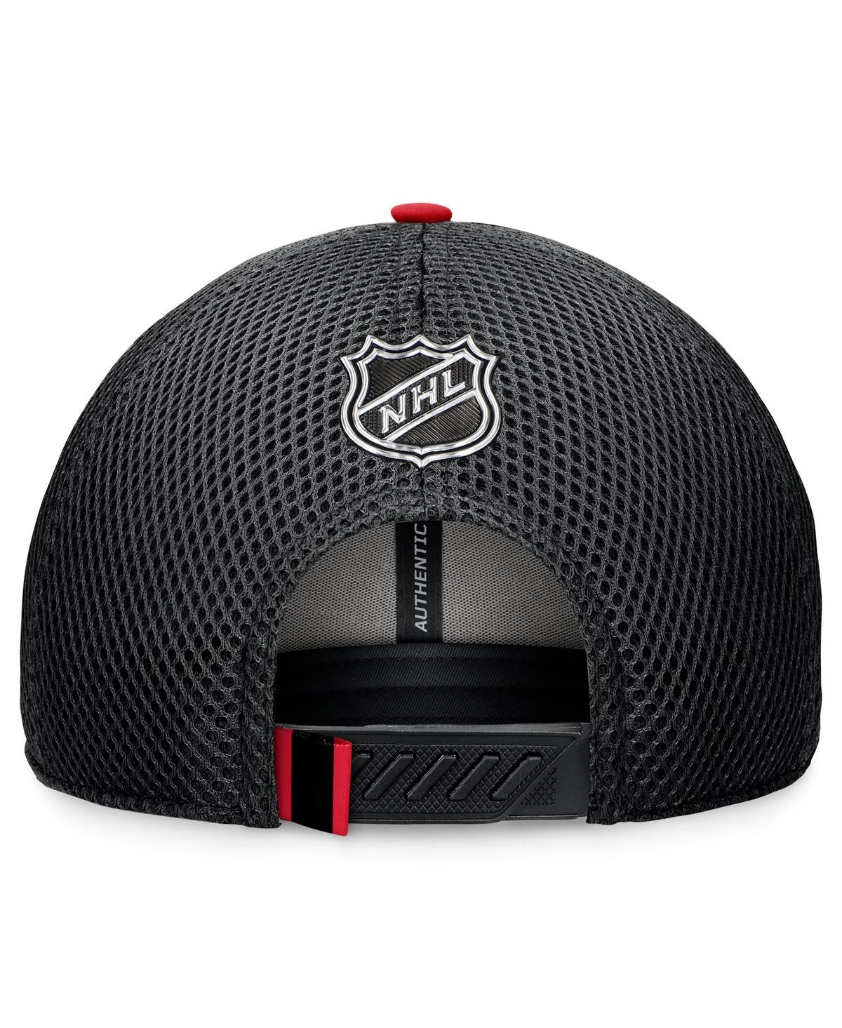 Fanatics Men'sOttawa Senators 2024 Nhl Draft on Stage Trucker Adjustable Hat - Black, Red