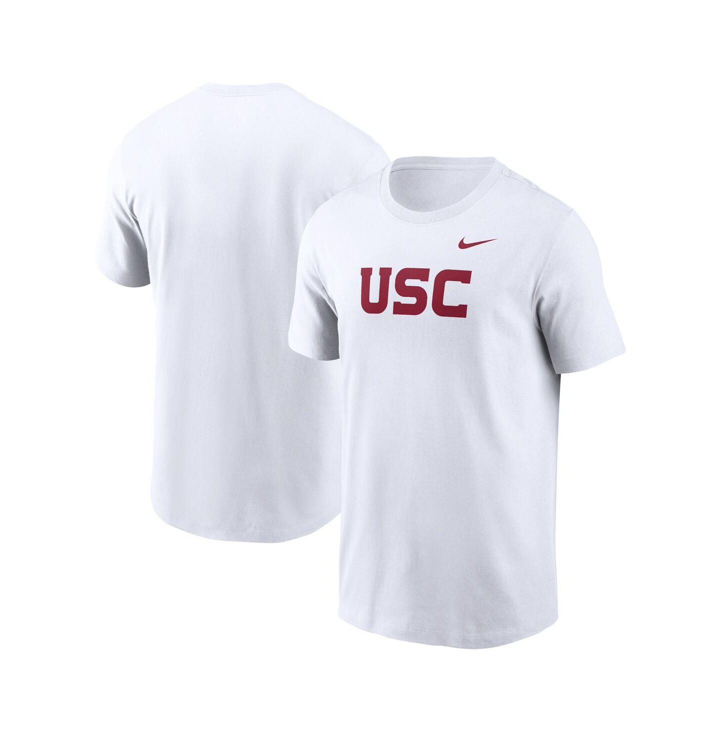 Мужская футболка Nike White USC Trojans Primetime Evergreen Wordmark — фото 1