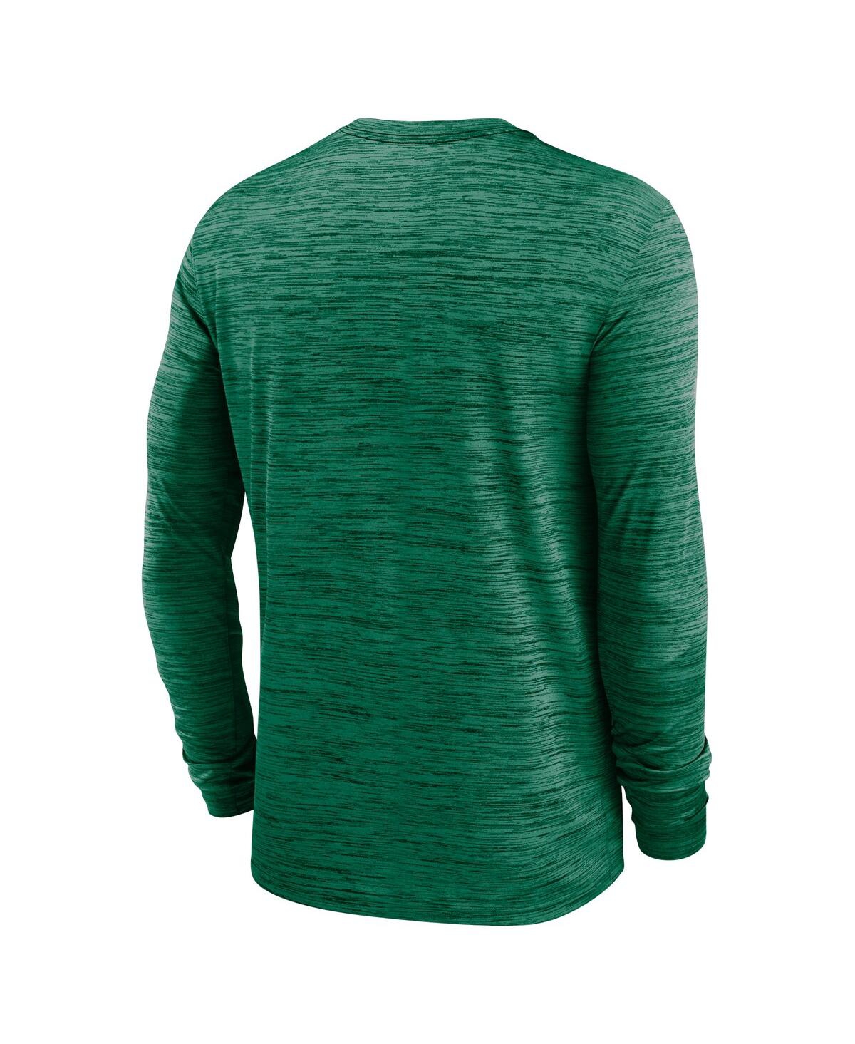 Nike Men's Green Oregon Ducks 2024 Sideline Velocity Performance Long Sleeve T-shirt In Green
