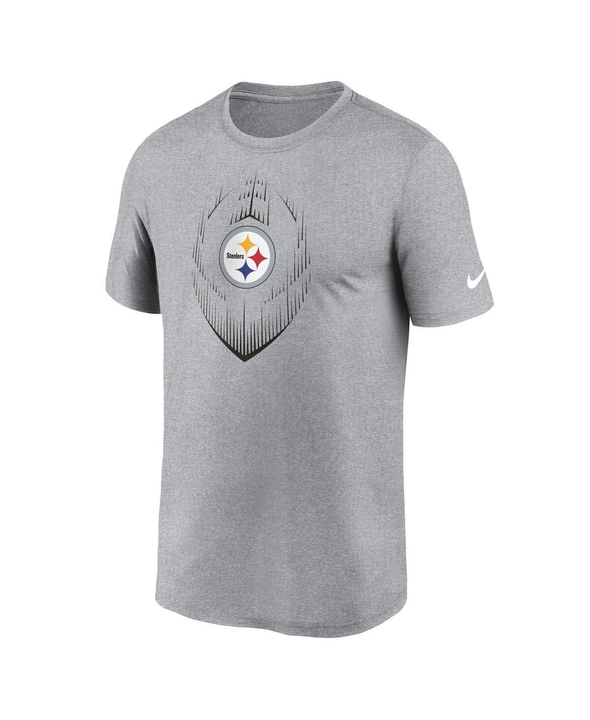 Nike Men'sPittsburgh Steelers Primetime Legend Icon Performance T-Shirt - Heather Gray