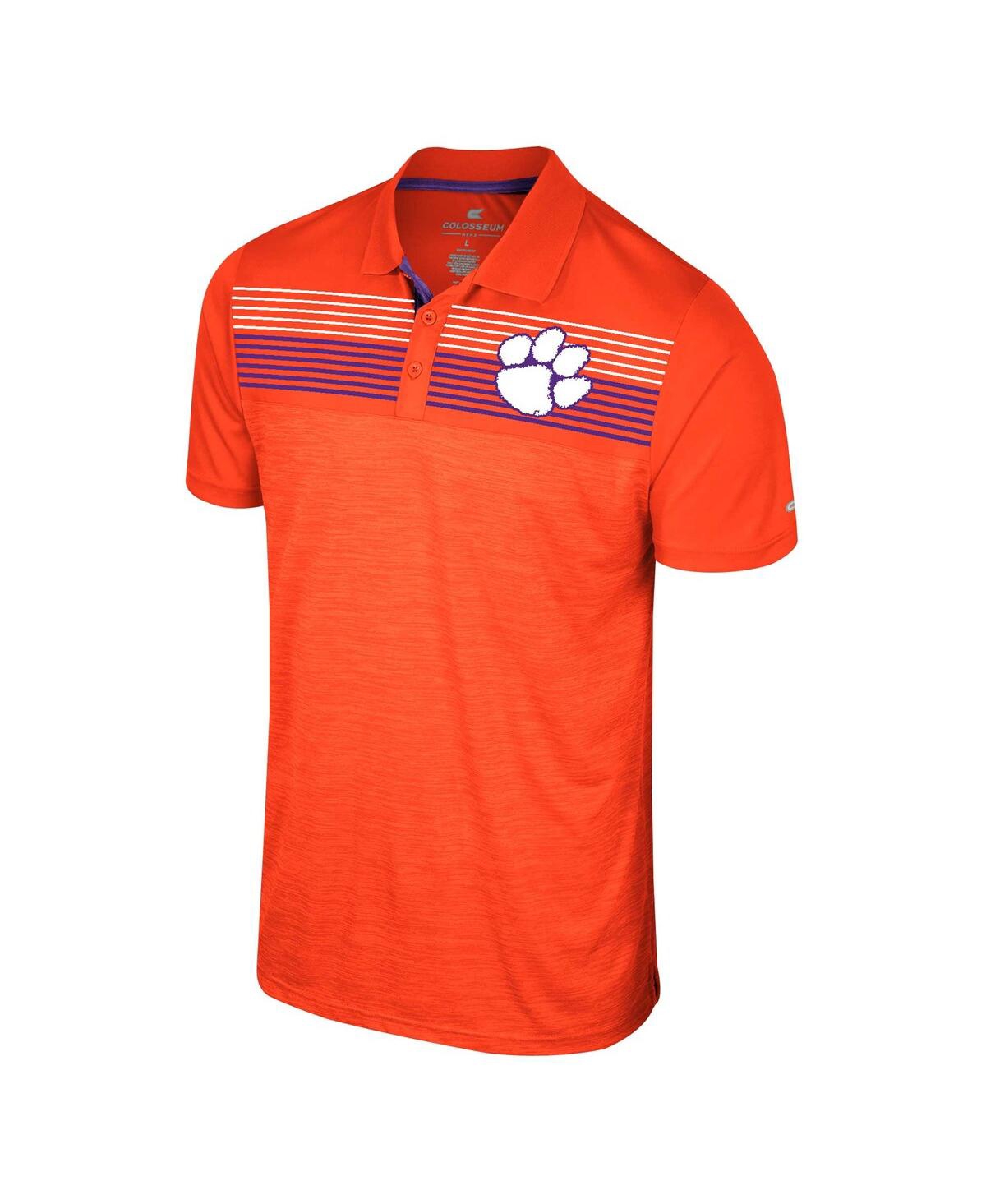 Colosseum Men's Orange Clemson Tigers Big Tall Langmore Polo In Orange