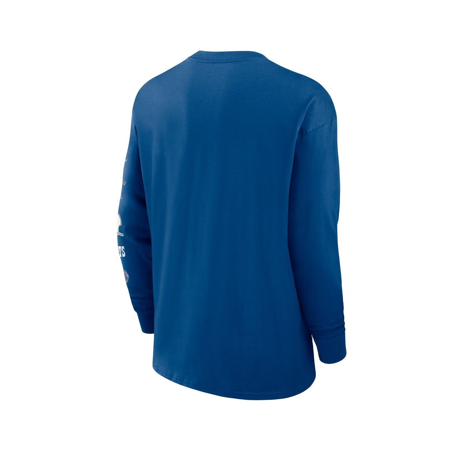 Men's Blue Indianapolis Colts Rewind Heavy Max 90 Pocket Long Sleeve T-Shirt