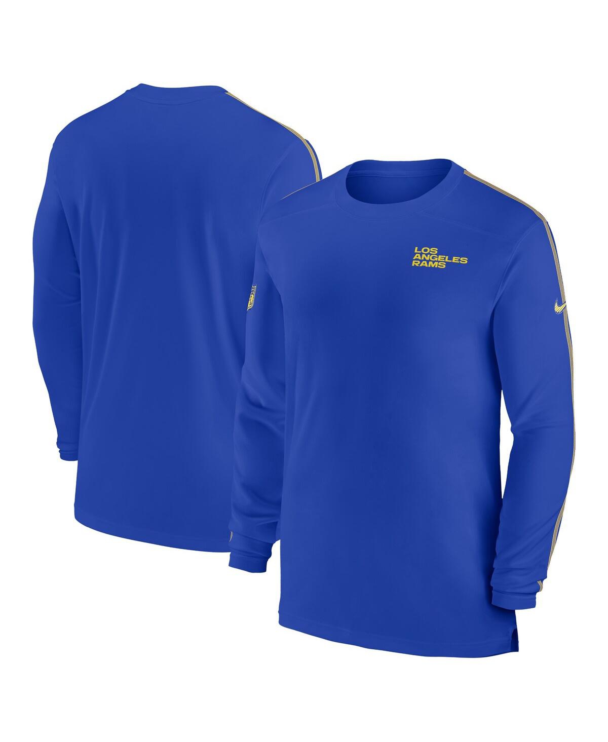 Nike Men's Royal Duke Blue Devils Alternate Logo Lockup Legend Performance Long Sleeve T-shirt In Royal,gold