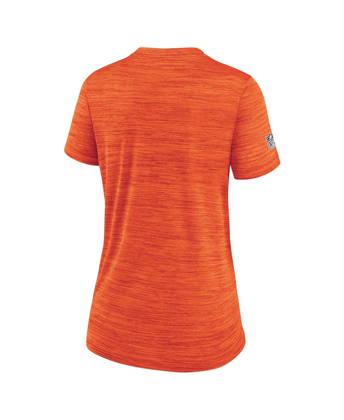 Nike Women's Orange Denver Broncos Velocity Performance T-shirt In Orange