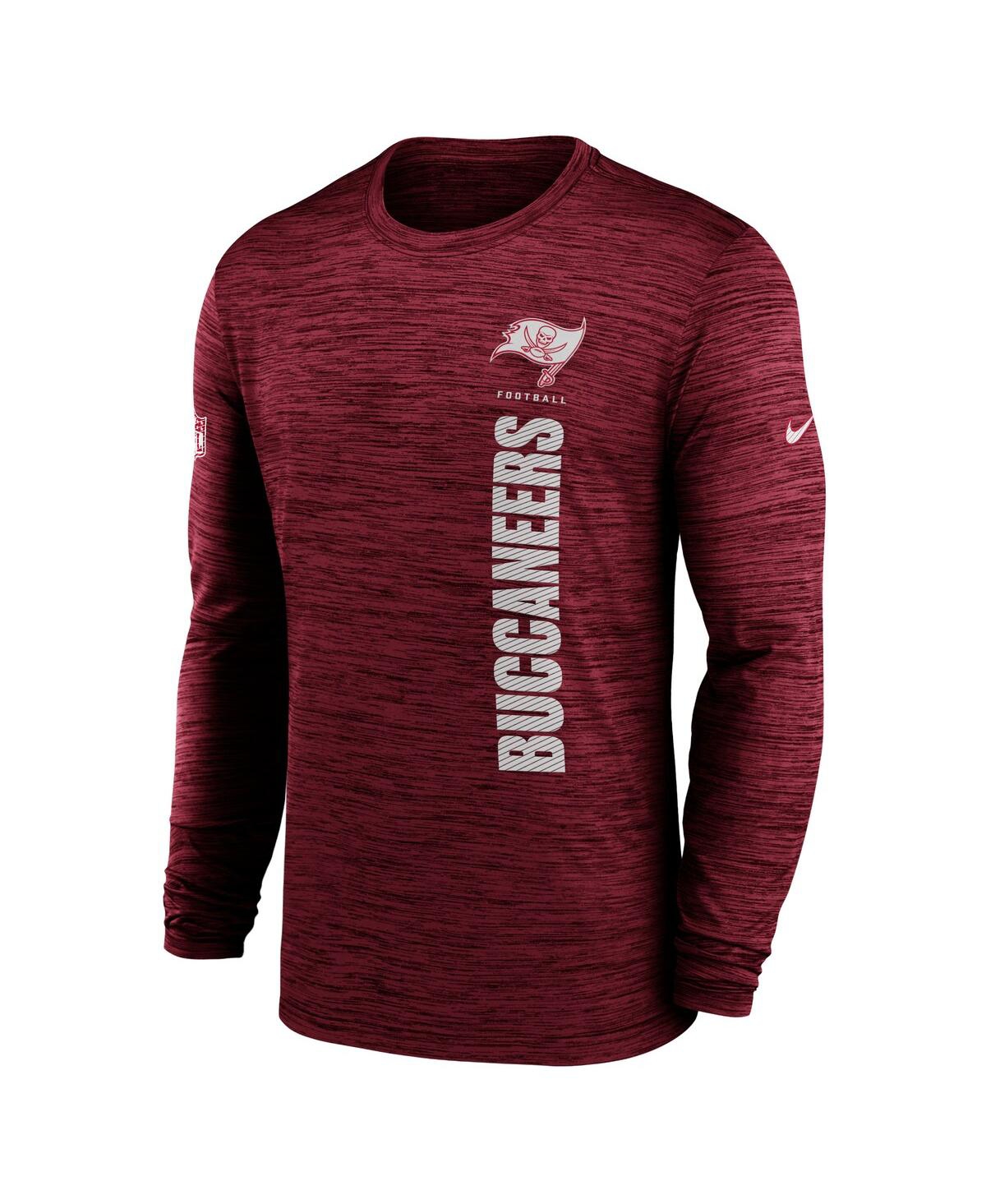 Nike Men'sTampa Bay Buccaneers 2024 Sideline Velocity Performance Long Sleeve T-Shirt - Red