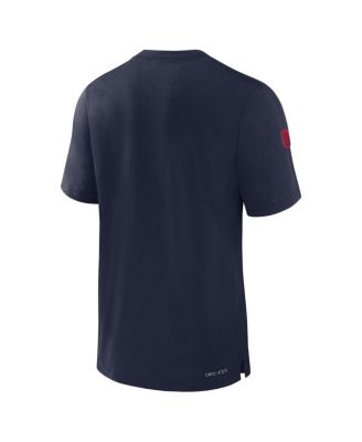 Men's Navy New England Patriots Sideline Player Performance T-Shirt