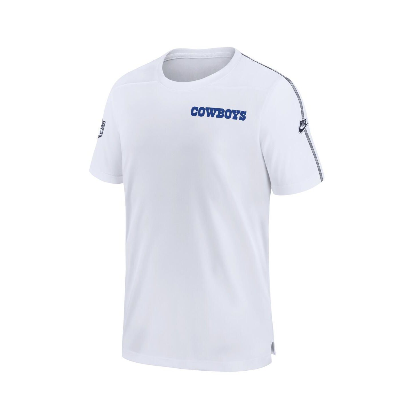 Мужская футболка Nike White Dallas Cowboys 2024 Sideline Coach UV Performance — фото 2