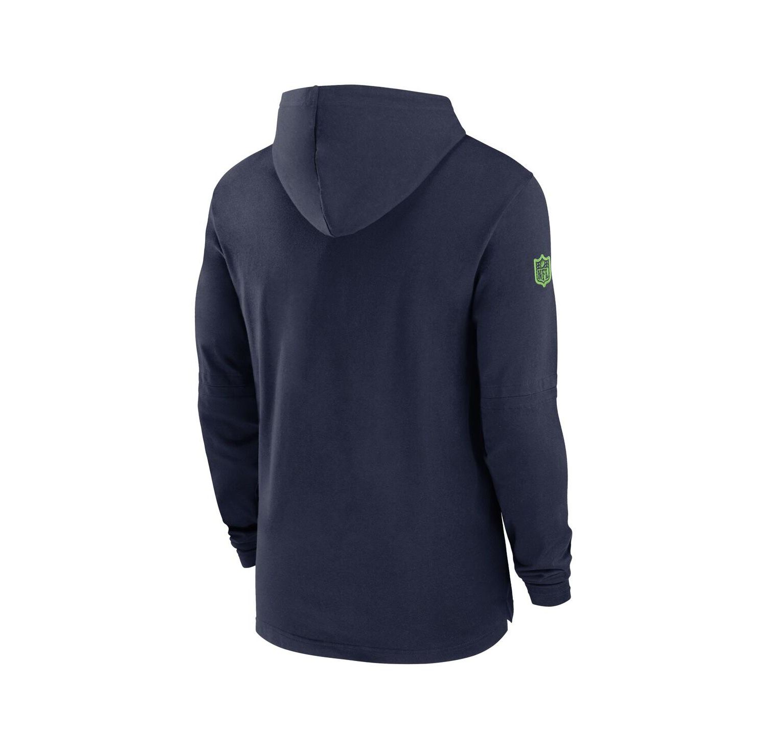Men's College Navy Seattle Seahawks Sideline Hoodie Performance Long Sleeve T-Shirt
