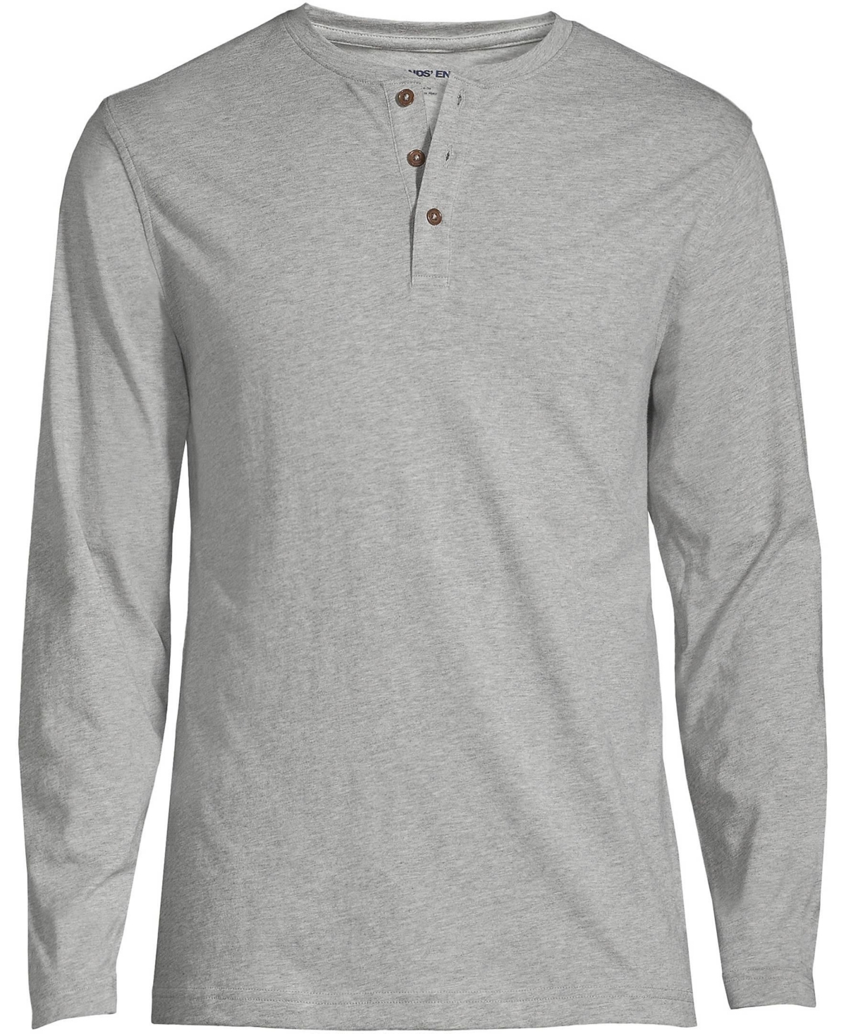 Lands' End Big & Tall Sleeve Cotton Supima Henley