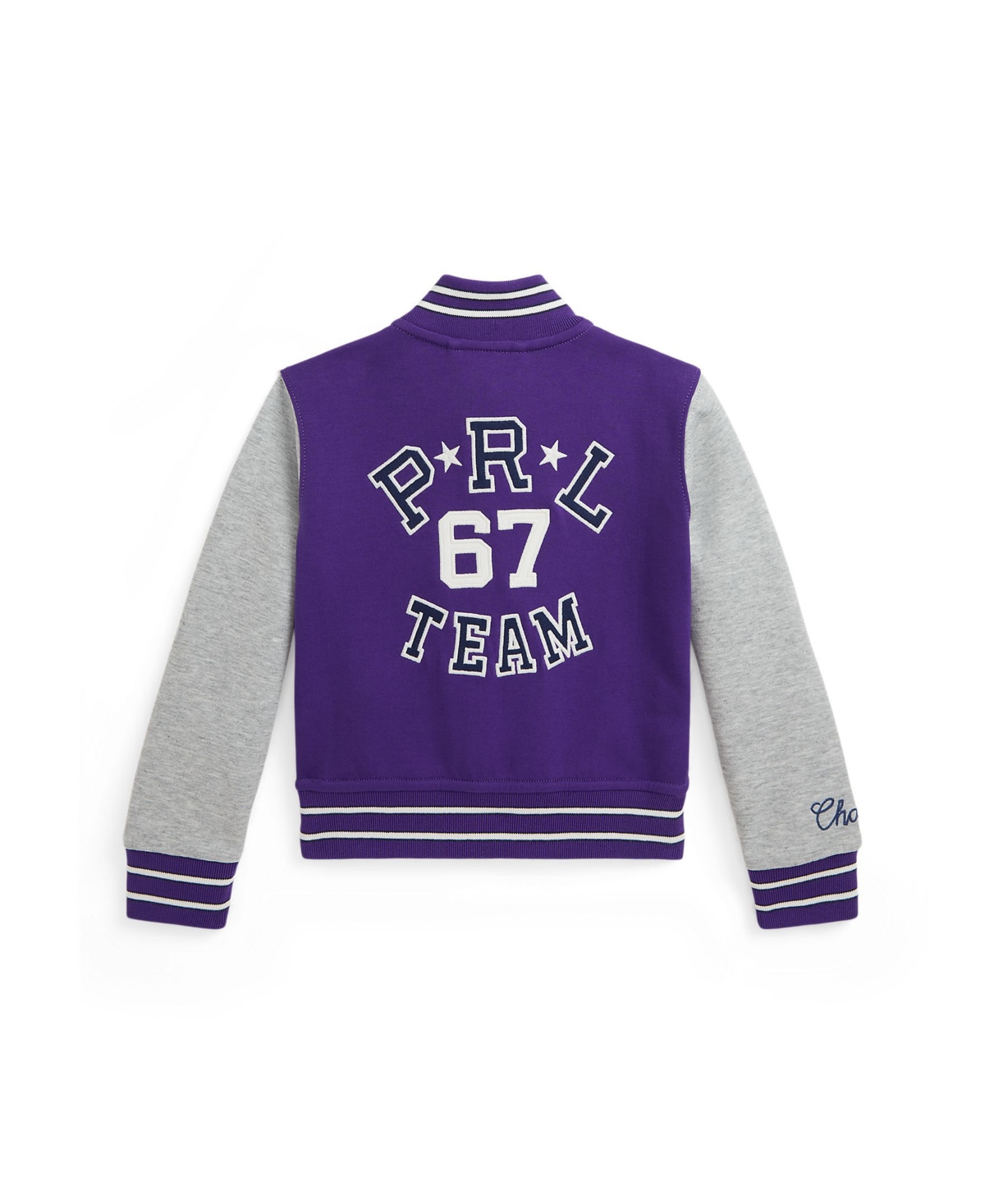 Polo Ralph Lauren Toddler And Little Girls Double Knit Baseball Jacket