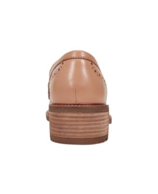 Women's Lindy Block Heel Slip-On Penny Loafers