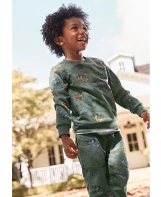 Carter's Baby Boy Helicopter French Terry Sweatshirt & Pant Set - Grey