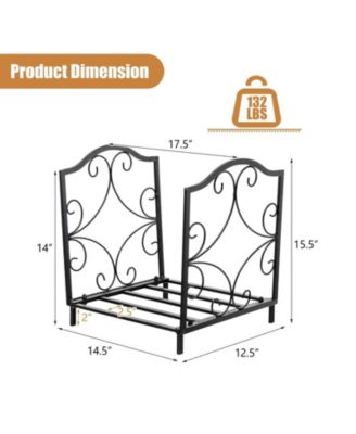 Heavy-Duty Steel Firewood Log Rack