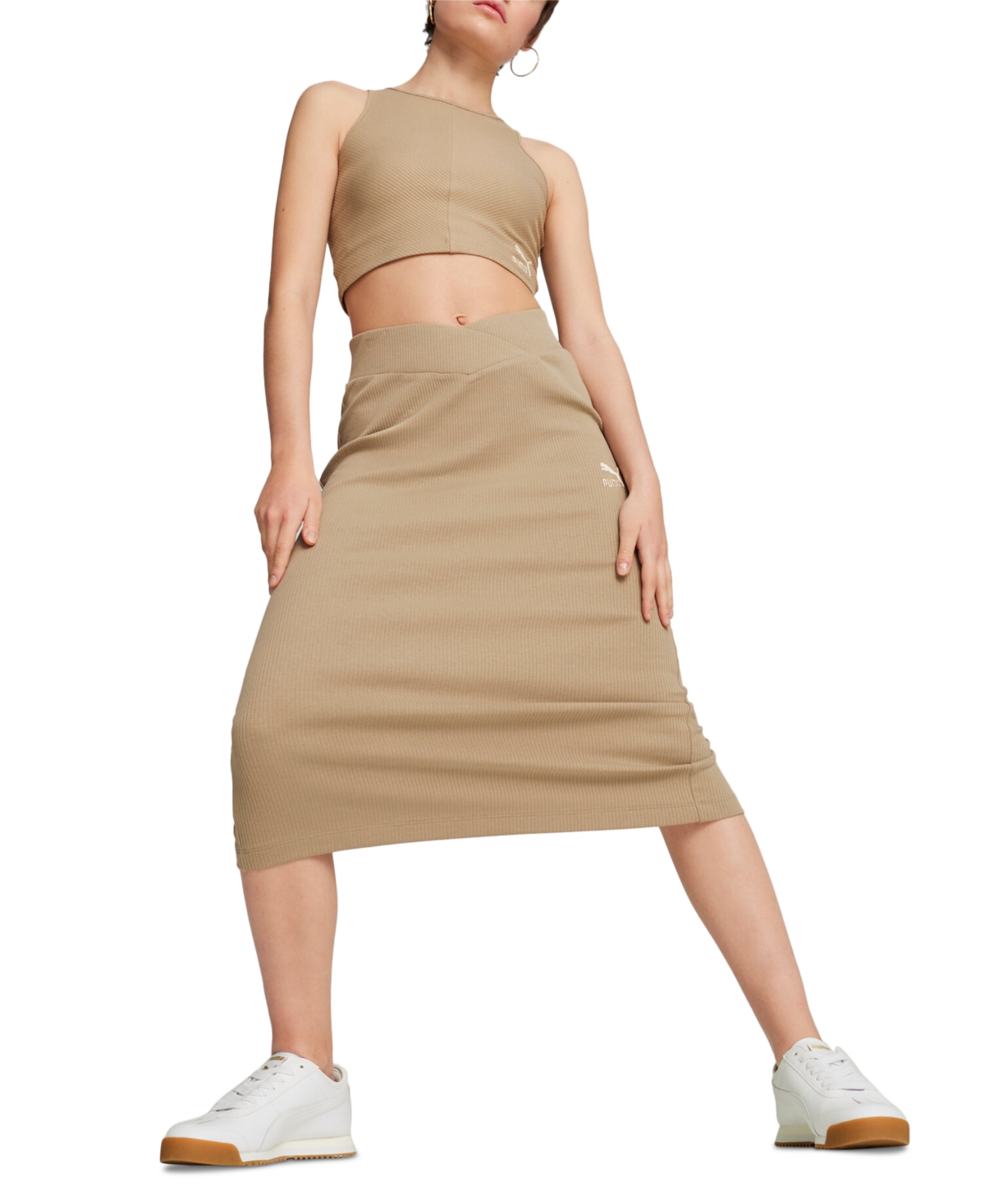 Puma Women's Classics Ribbed Crop Top