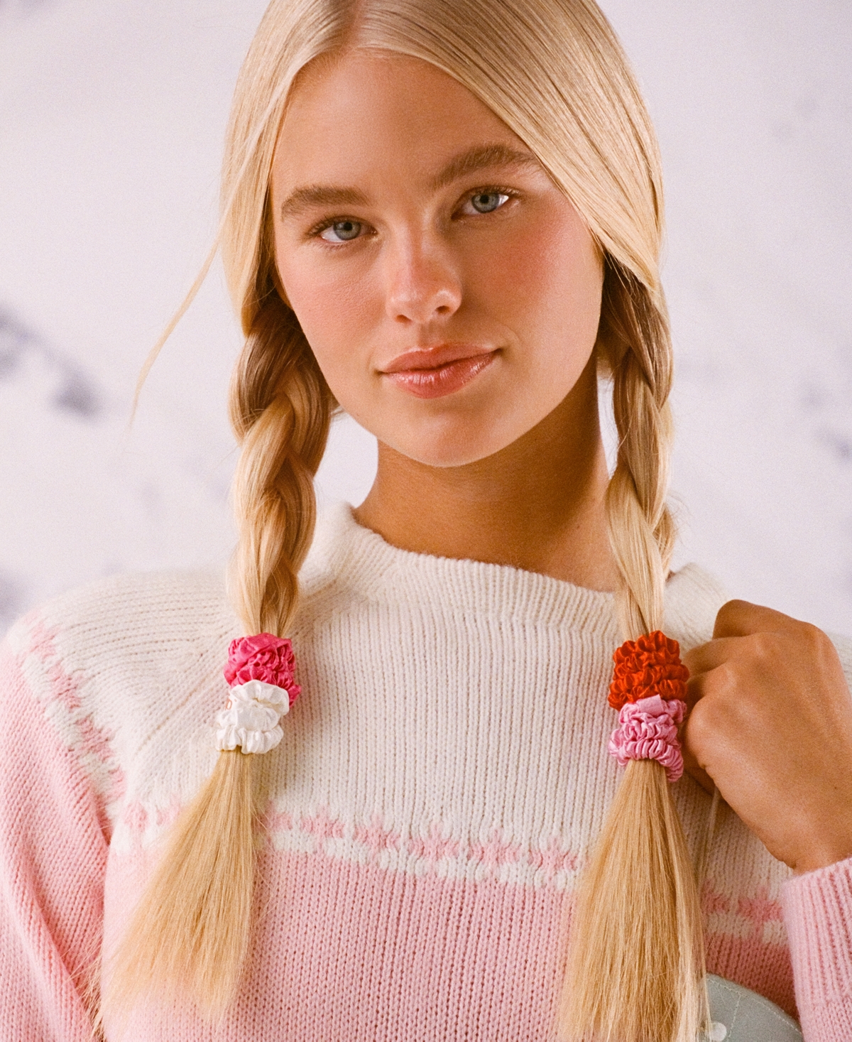 Slip 4-pc. Pure Silk Skinny Scrunchie Ornament Set In Aggie