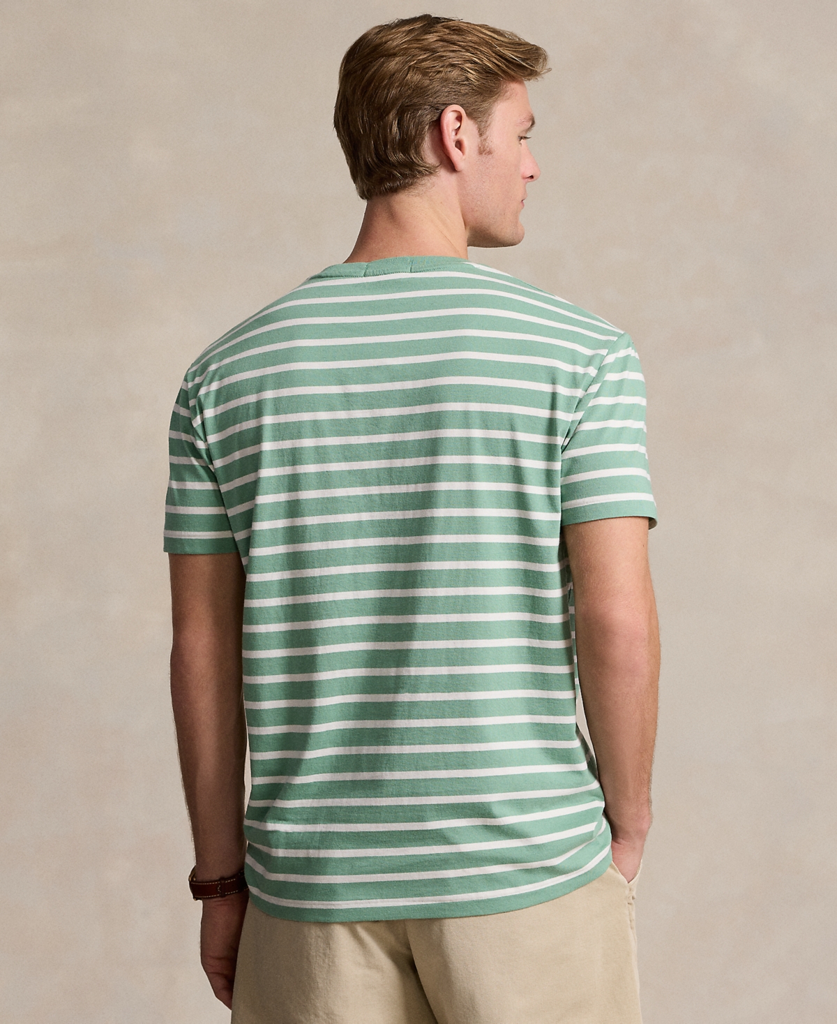 Polo Ralph Lauren Men's Classic-Fit Striped Cotton Jersey T-Shirt -Nevis