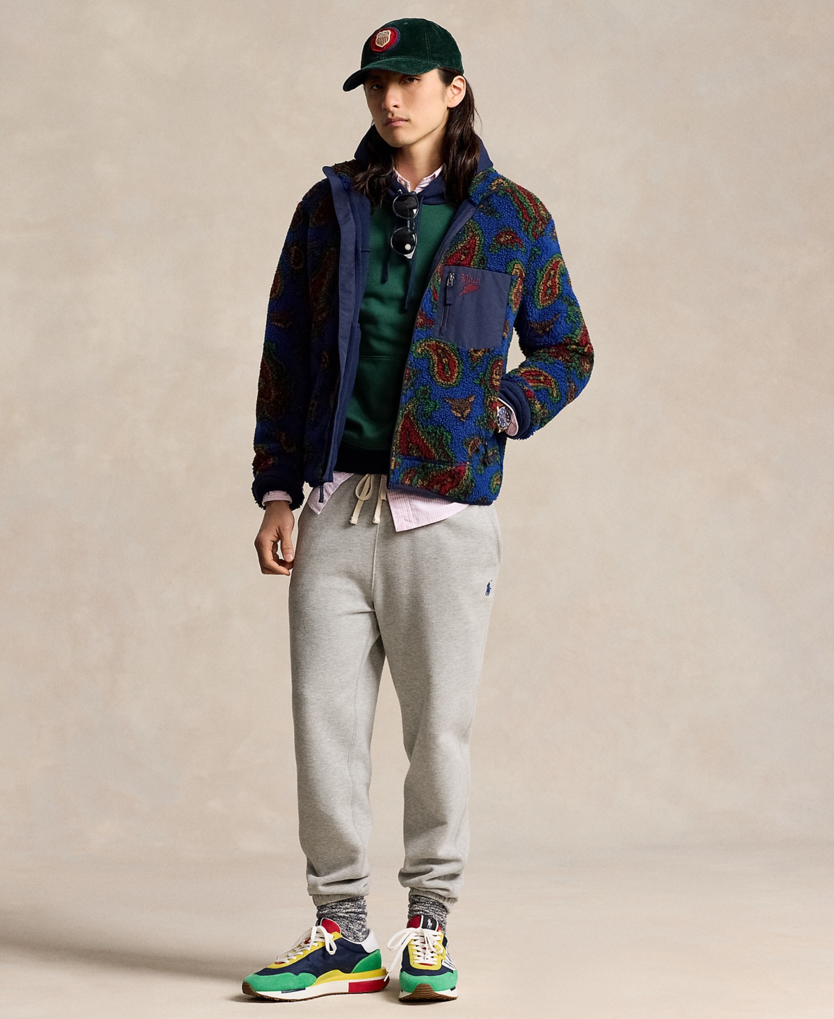 Polo Ralph Lauren Men's Paisley Pile Fleece Jacket