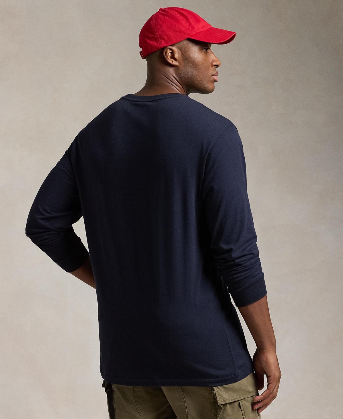 Polo Ralph Lauren Men's Big & Tall Classic-Fit Jersey Long-Sleeve T-Shirt