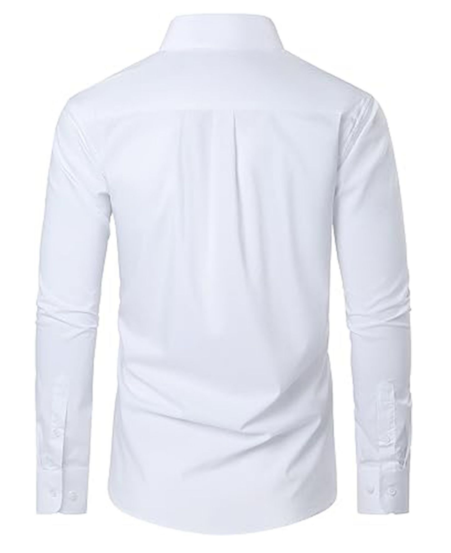 Мужская рубашка Blue Ice Long Sleeve Classic Dress Shirt, цвет: Чёрный — фото 4