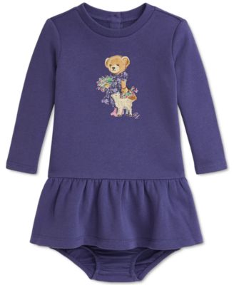 Baby Fleece Polo Bear Dress