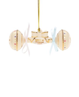 Lenox 2024 Porcelain Baby's 1st Christmas Rattle Ornament - Macy's