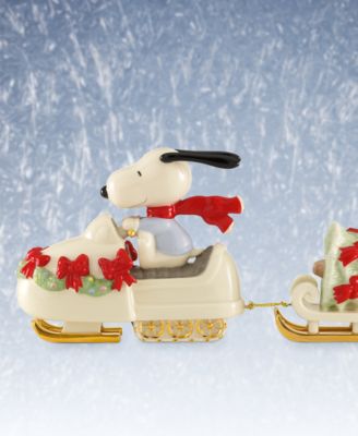 FROM THE VAULT! Snowmobiling Snoopy Figurine, Exclusively at Macy’s