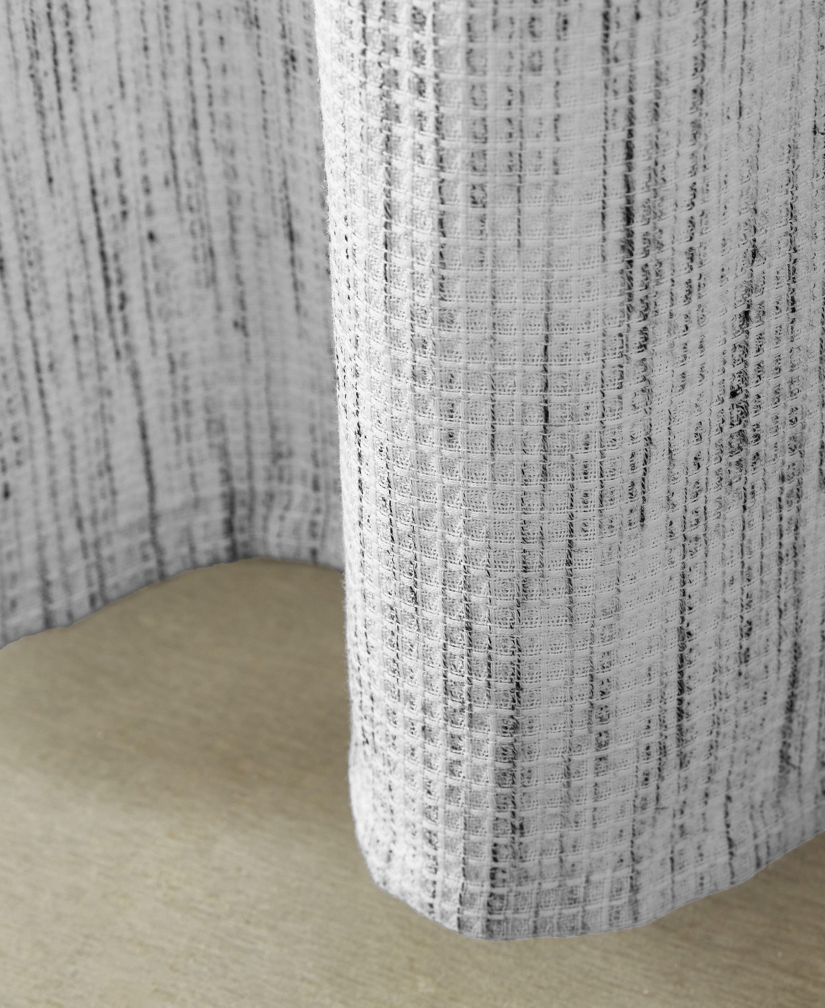 CALVIN KLEIN SPECKLED WAFFLE SHOWER CURTAIN, 70" X 72" 