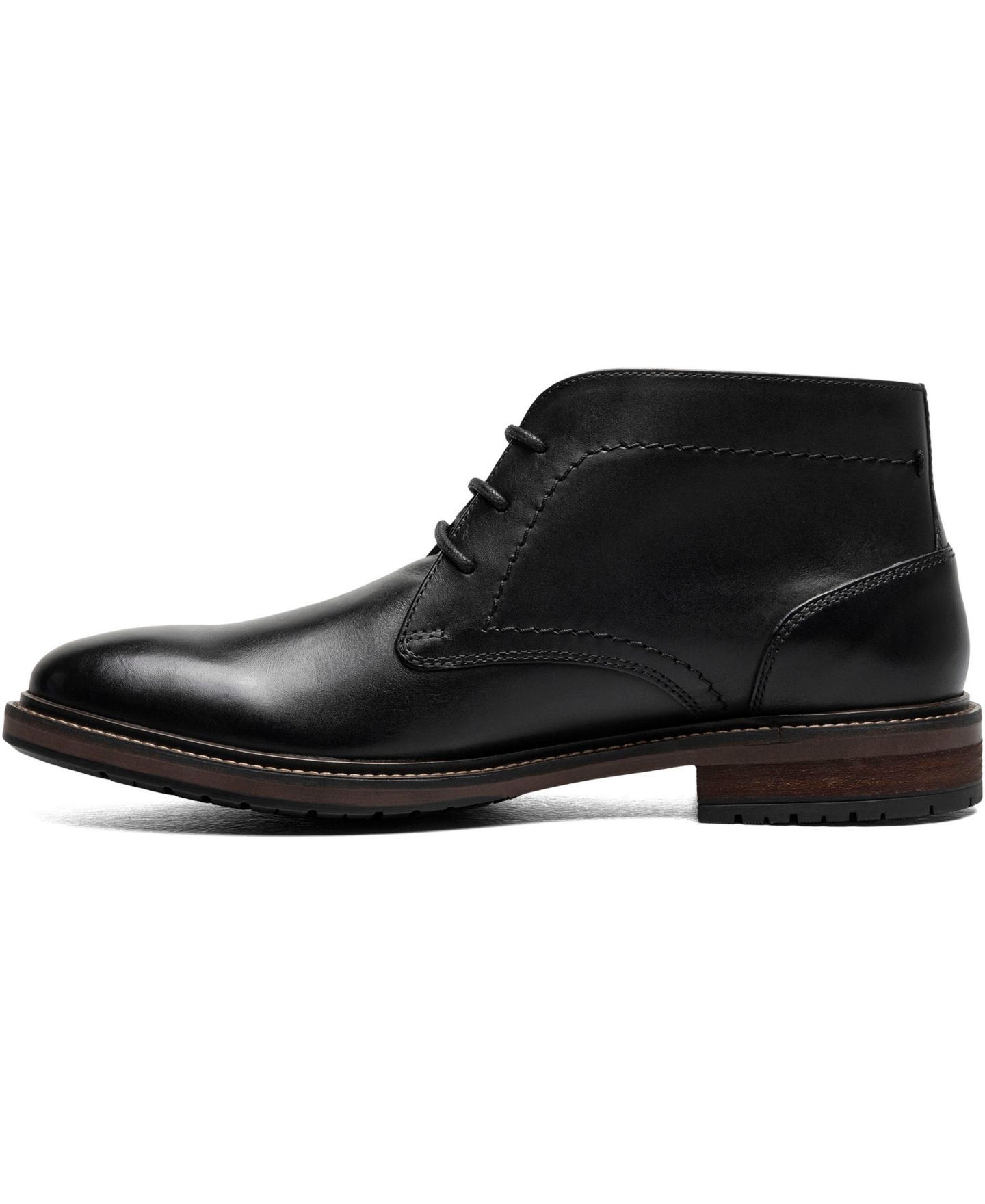 Мужские ботинки Florsheim Forge Plain Toe Chukka Boot, цвет: Чёрный — фото 3